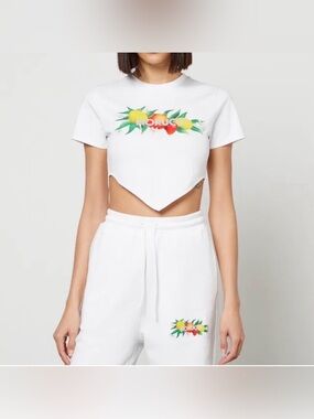 Fiorucci Fruity Logo Cropped Tee